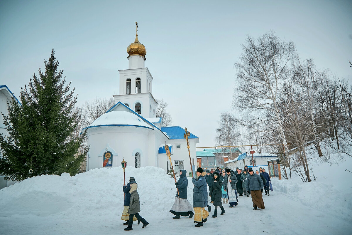 Станция Минусинск Церковь крещение