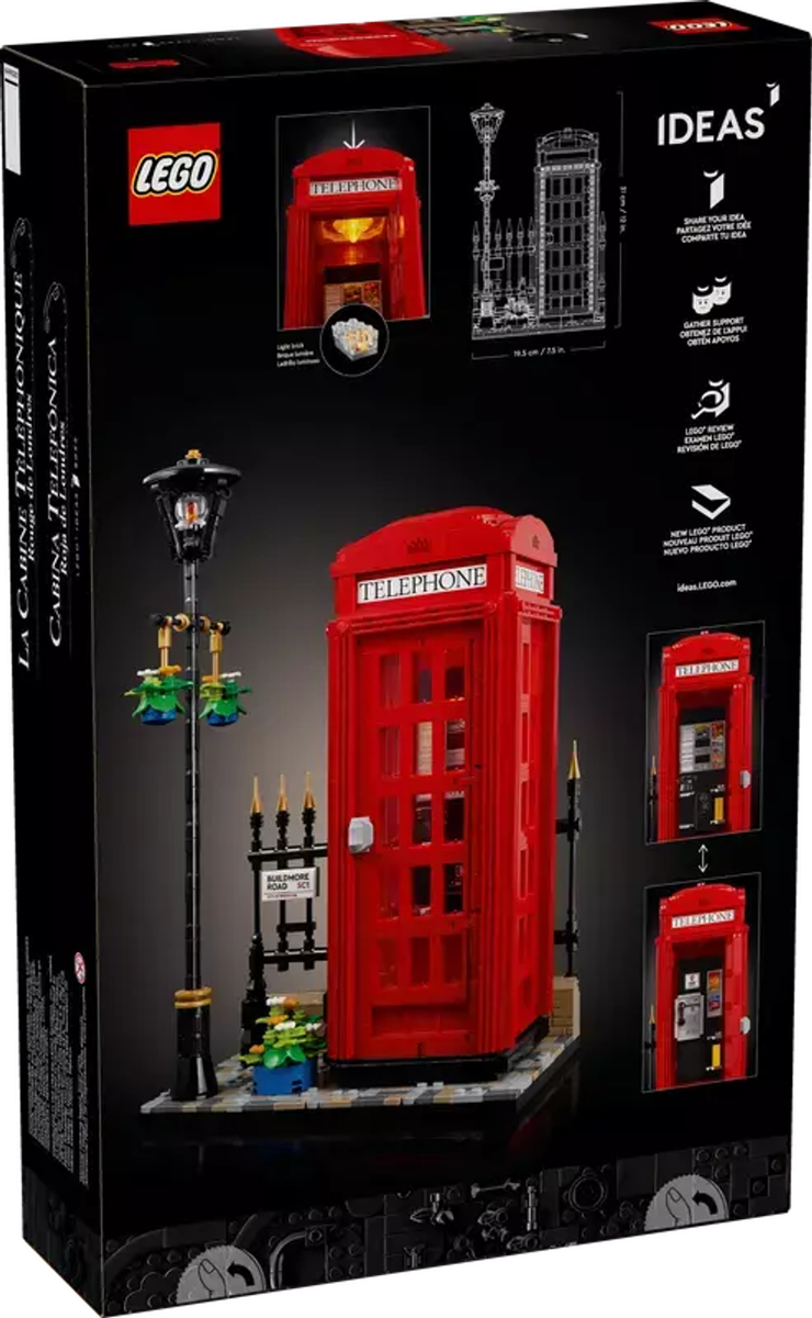 Красная лондонская телефонная будка или LEGO Ideas 21347 | Foror | Дзен