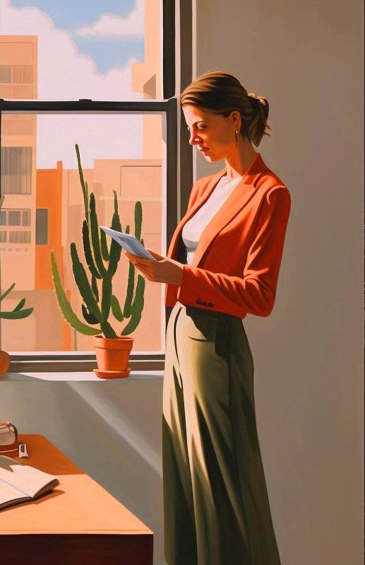 Девушка и Кактус. Реально-фантастическая история. Сказка. картинка создана Миджорни бот: @midjorobot 