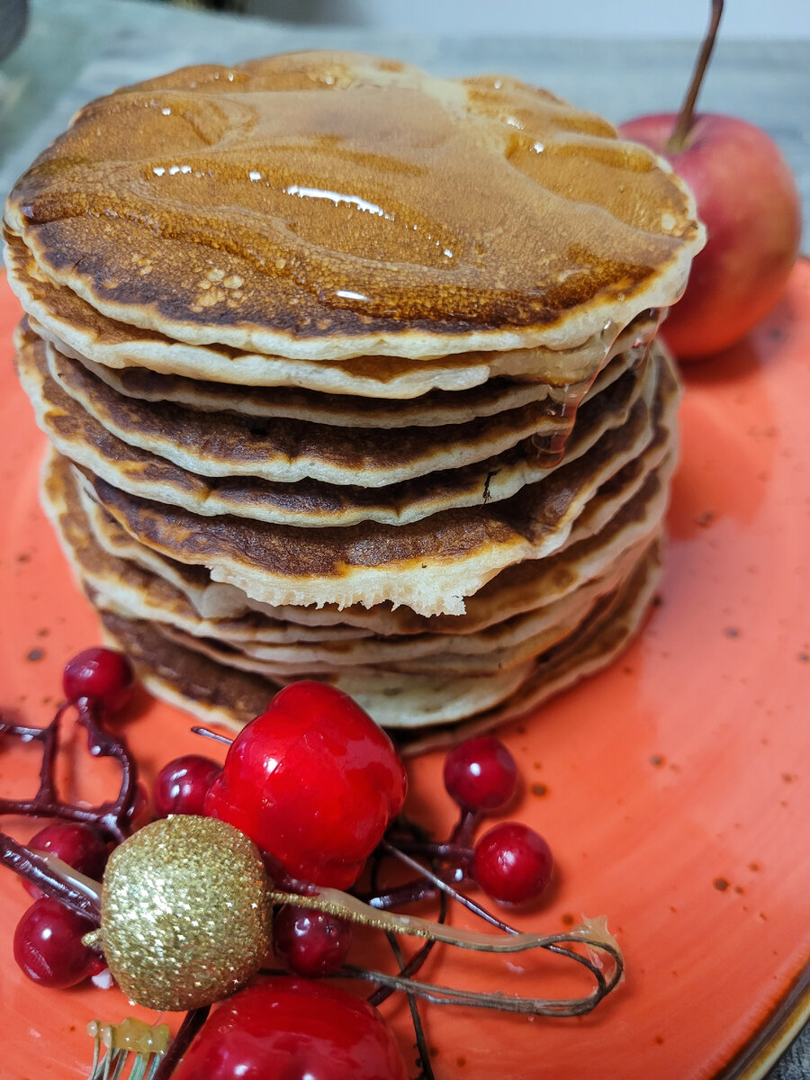 🥞Завтрак с панкейками, мёдом и ароматными яблоками🍎. | Кухня.  Кофе.Каблуки. | Дзен