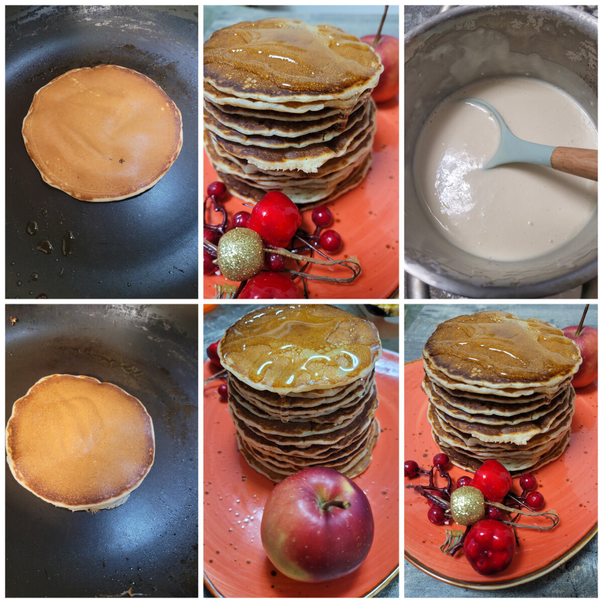 🥞Завтрак с панкейками, мёдом и ароматными яблоками🍎. | Кухня.  Кофе.Каблуки. | Дзен