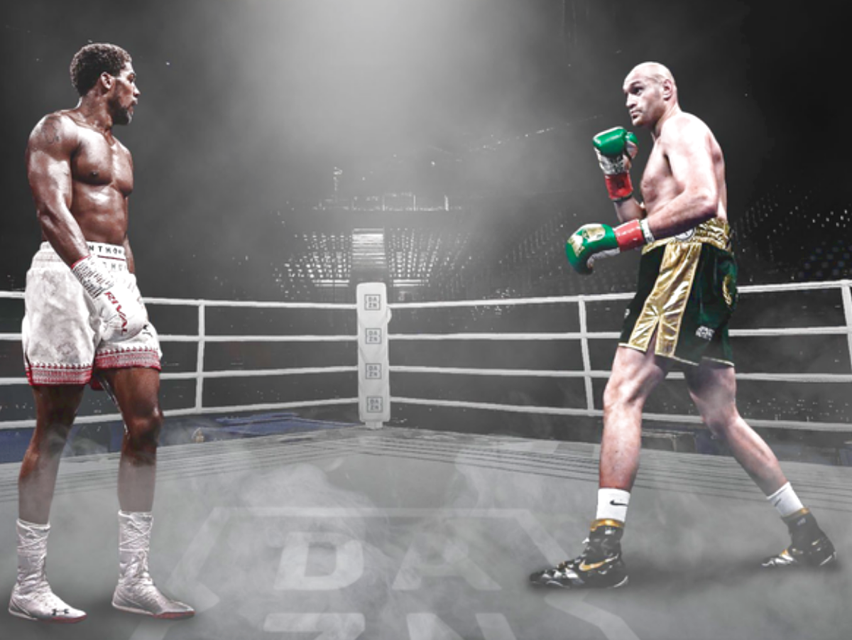 Британский экс-чемпион мира в супертяжелом весе по версиям (WBA, WBO и IBF) - Энтони Джошуа и британский чемпион мира в супертяжелом весе по версии(WBC) - Тайсон Фьюри