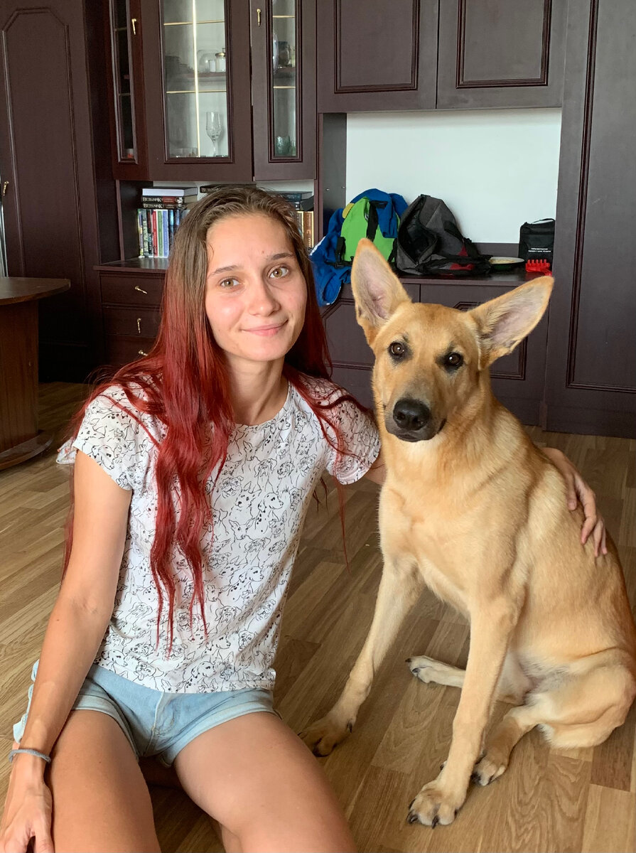 Фото ее еще 9 месячным щенком