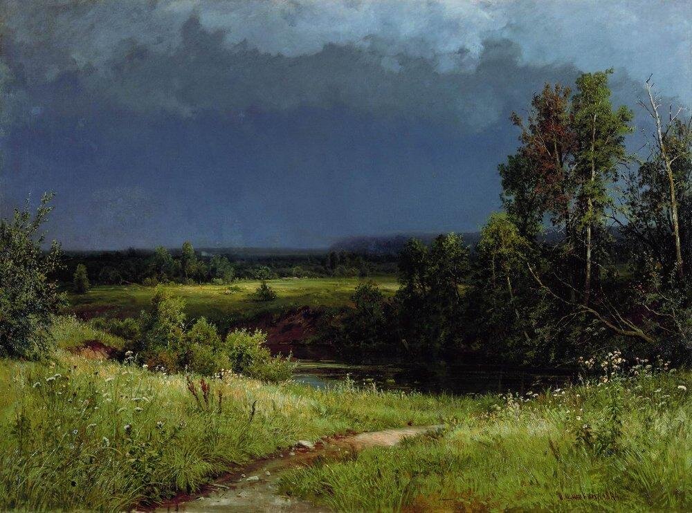 И.И. Шишкин "Перед грозой" (1884) 