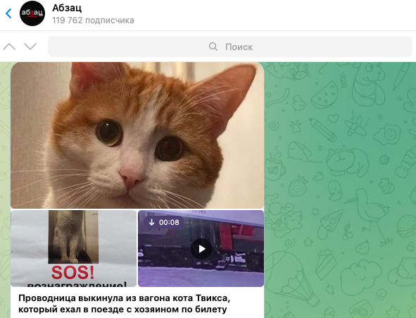 ФОТО: СКРИНШОТ ТГ-КАНАЛА "АБЗАЦ"