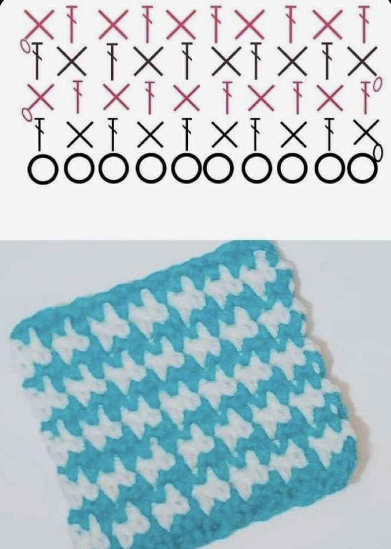 Узор узелки схема