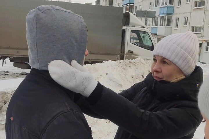 На фото - Данил после завершения поисков