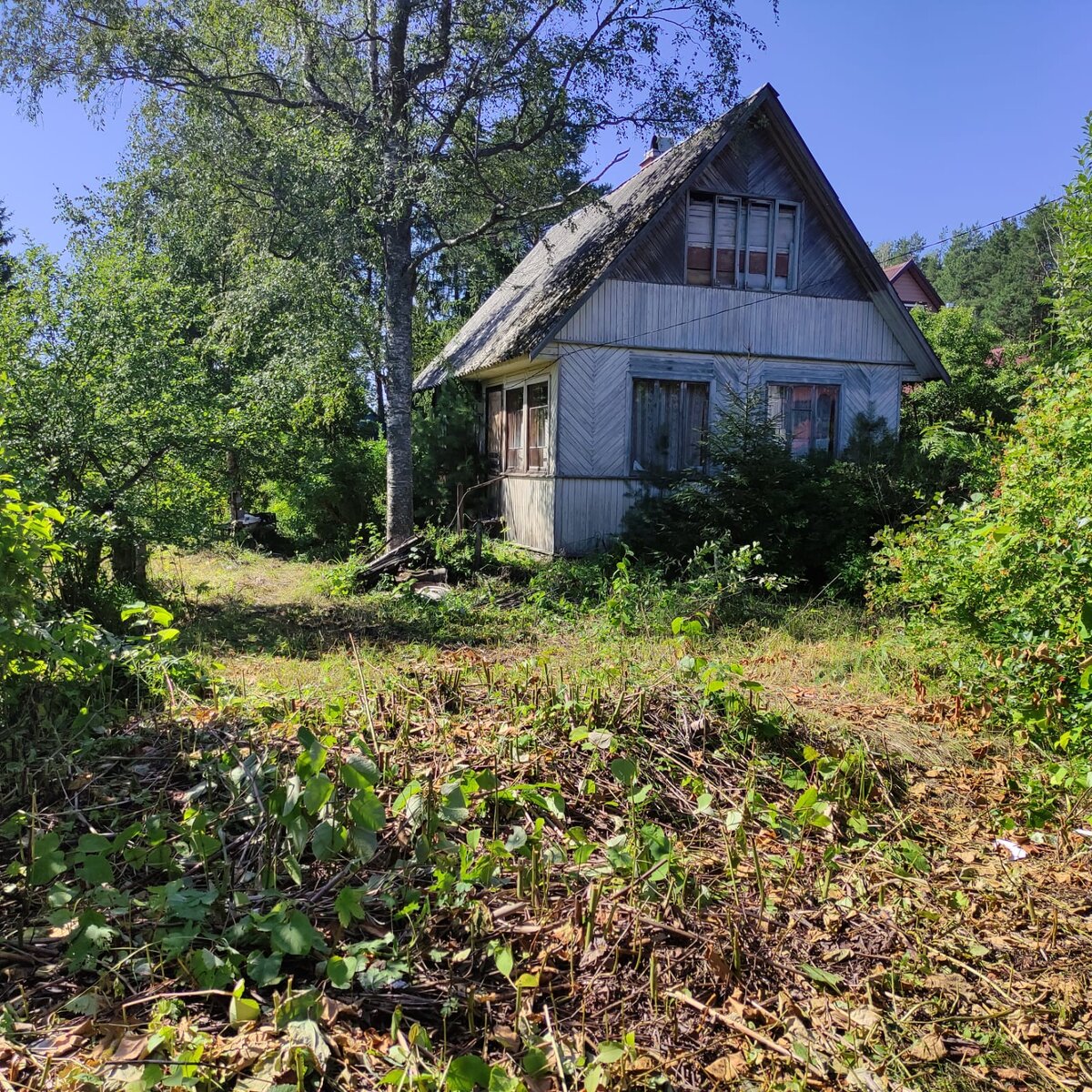 Мне очень нравится расшивка вагонки елочкой. Это хорошо сохранившийся фасад окнами на дорогу. 