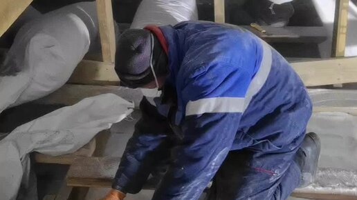 Строительство домов ЦЕРТА | Утепление крыши дома перлитом на объекте в ...