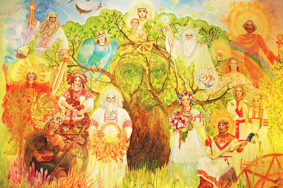 Славянские Боги: Перун, Велес, Белобог, Волхв, Род, Морана 