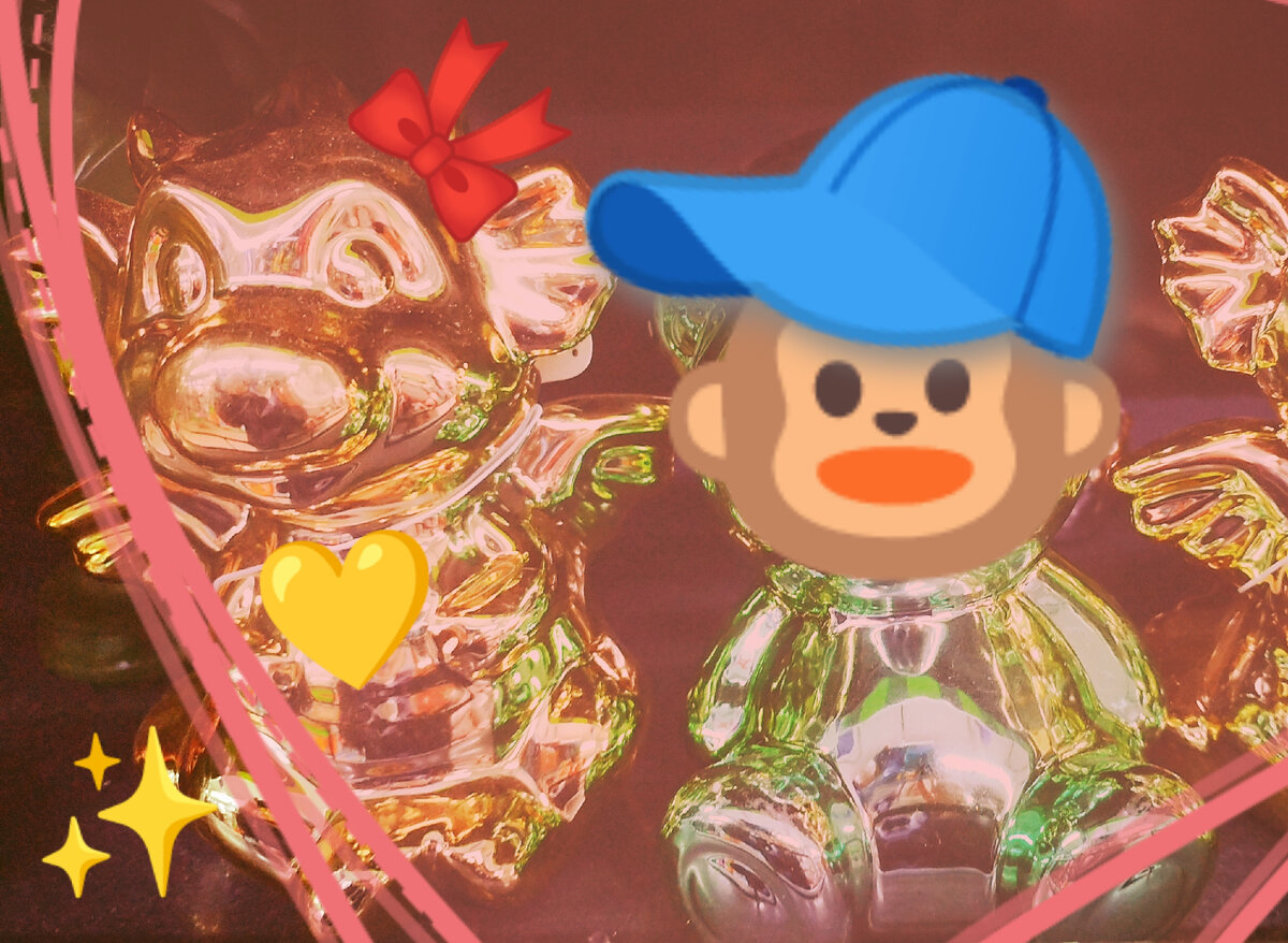 Дракон и Обезьяна (Авторский коллаж).