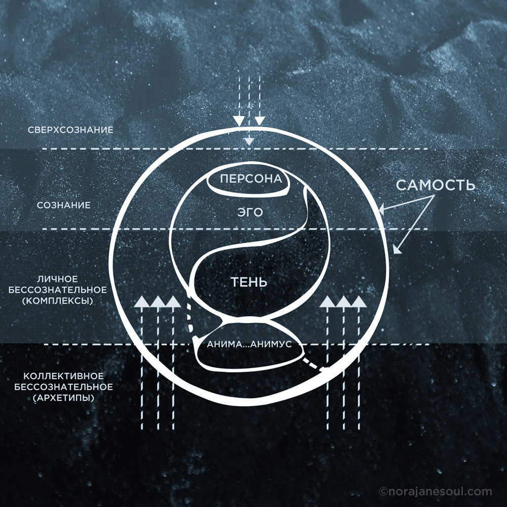 Структура бессознательного юнг. Юнг архетипы коллективного бессознательного. Юнг персона тень Самость. Юнг схема бессознательное Самость.