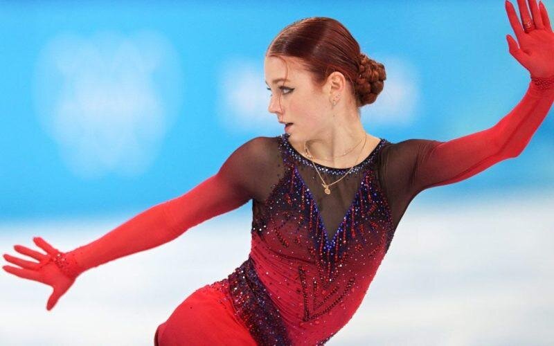 Александра Трусова на Олимпиаде 2022 год. Фото: соцсети. Фотография взята из открытых источников.  📷
