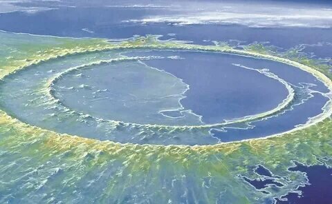 Метеоритный кратер Чикшулуб.