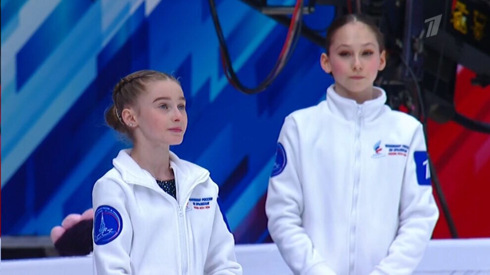    Маргарита Базылюк — в финале. Фото: стоп-кадр прямого эфира «Первого канала».