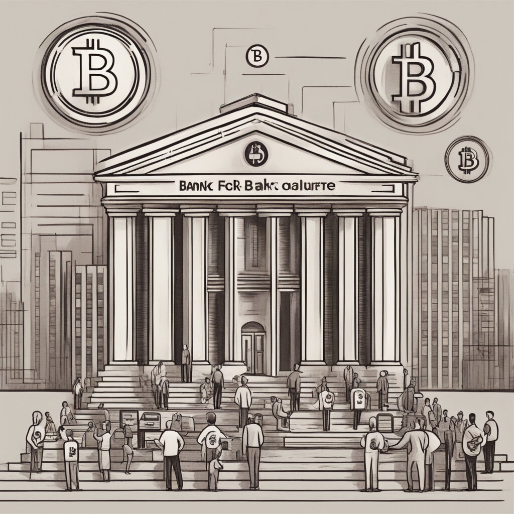 Иллюстрация : "Банки покупают криптовалюту"