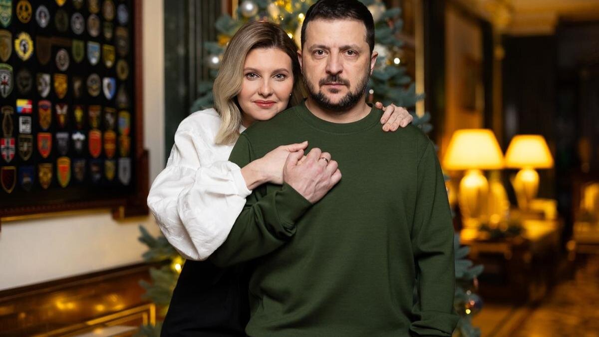    Владимир и Елена Зеленские. Фото: t.me/V_Zelenskiy_official