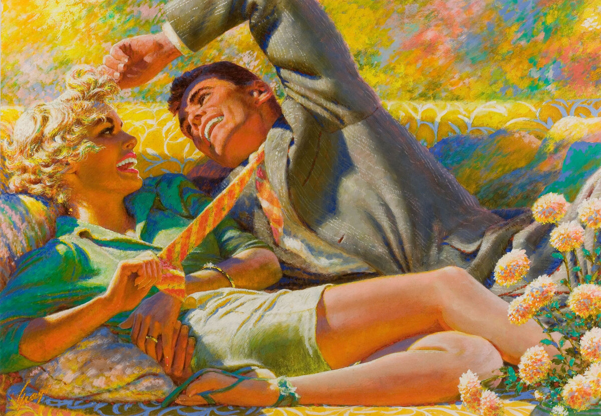 В своем воображении Толик уже рисовал радужные картины наслаждений в парке   