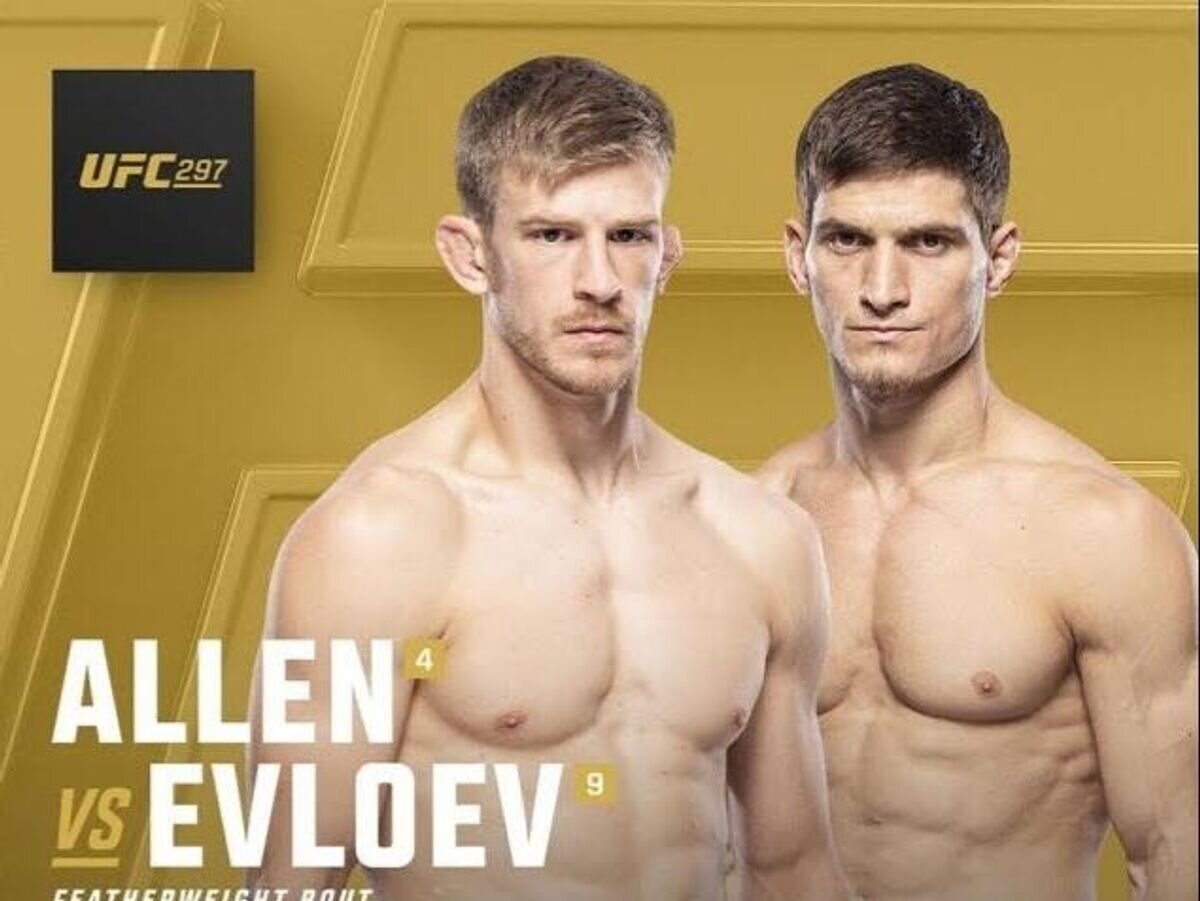    Афиша боя Аллена против Евлоева на турнире UFC 297© UFC