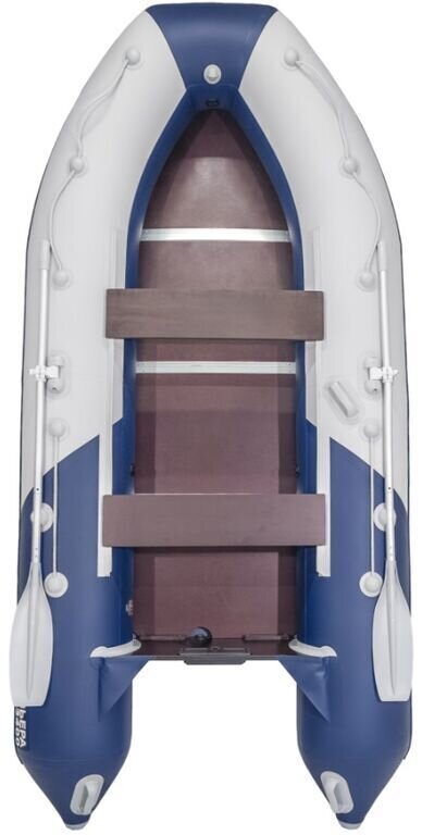 Лодка Ривьера 3400 СК компакт голубо - серая