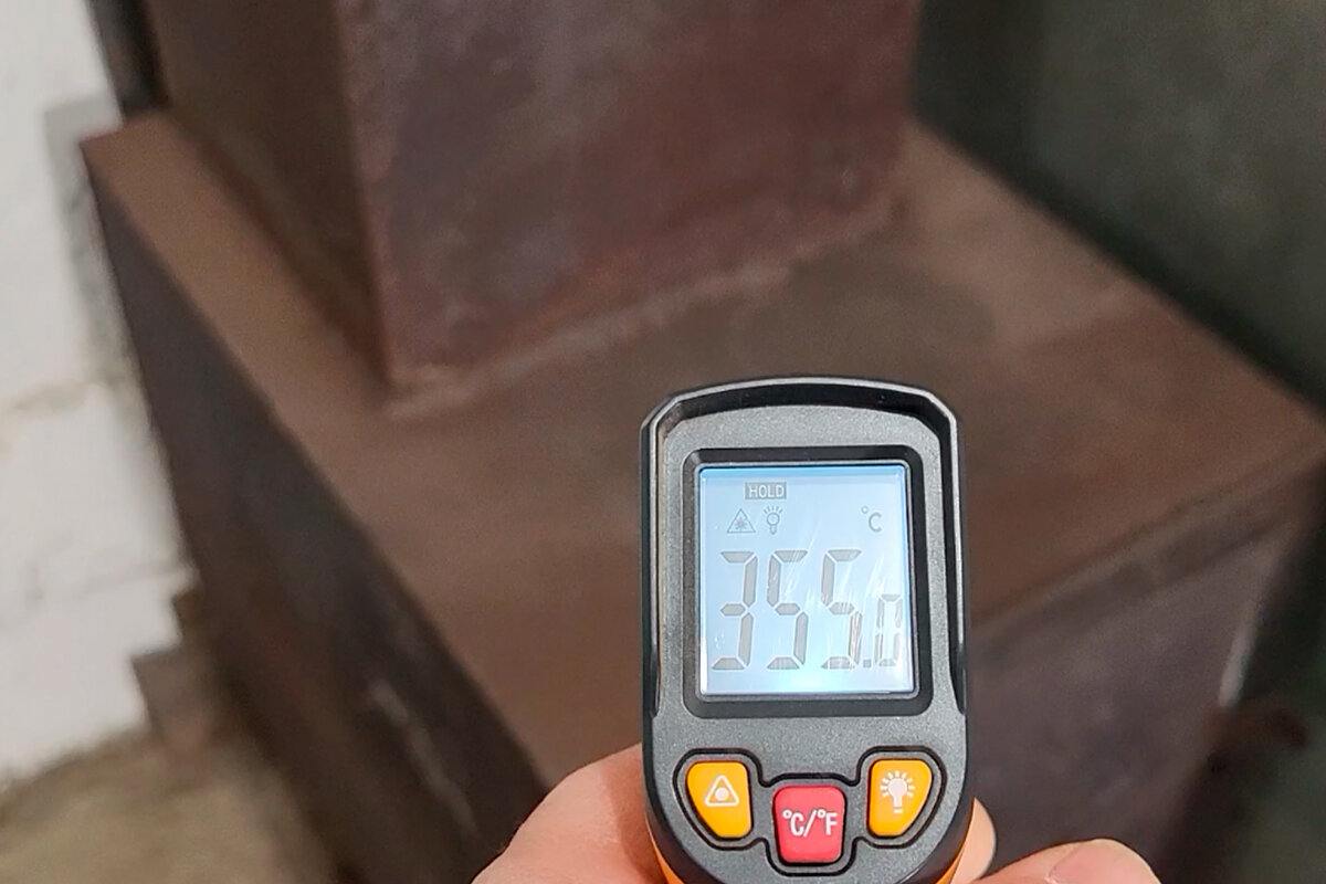 температура нагрева гаражной печки