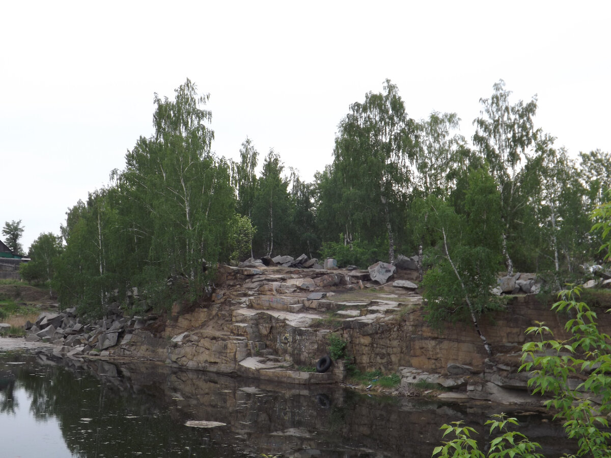 Обводнённые части старого карьера
