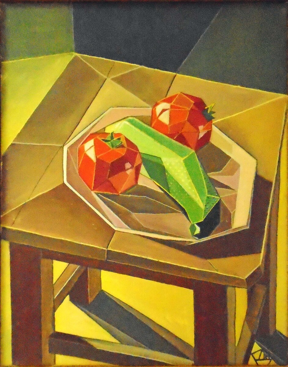 Дерун Катя "Все люди как люди..." 35х45 холст масло 2014 г