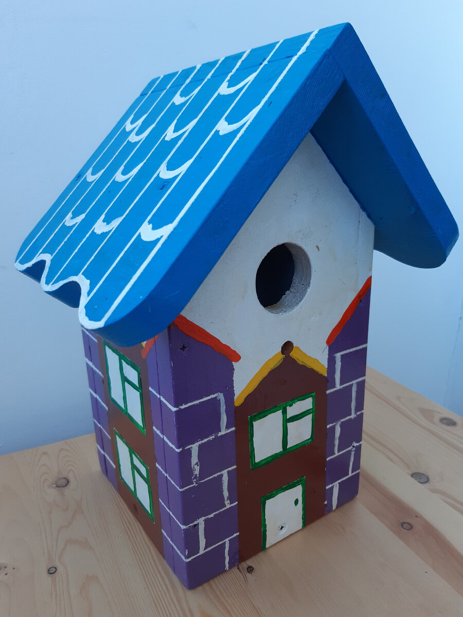 Расписной скворечник из дерева