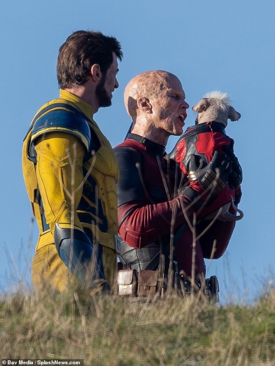     Кадр со съемок фильма «Дэдпул 3» (2024)