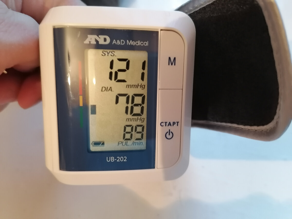 Автоматический тонометр на запястье.