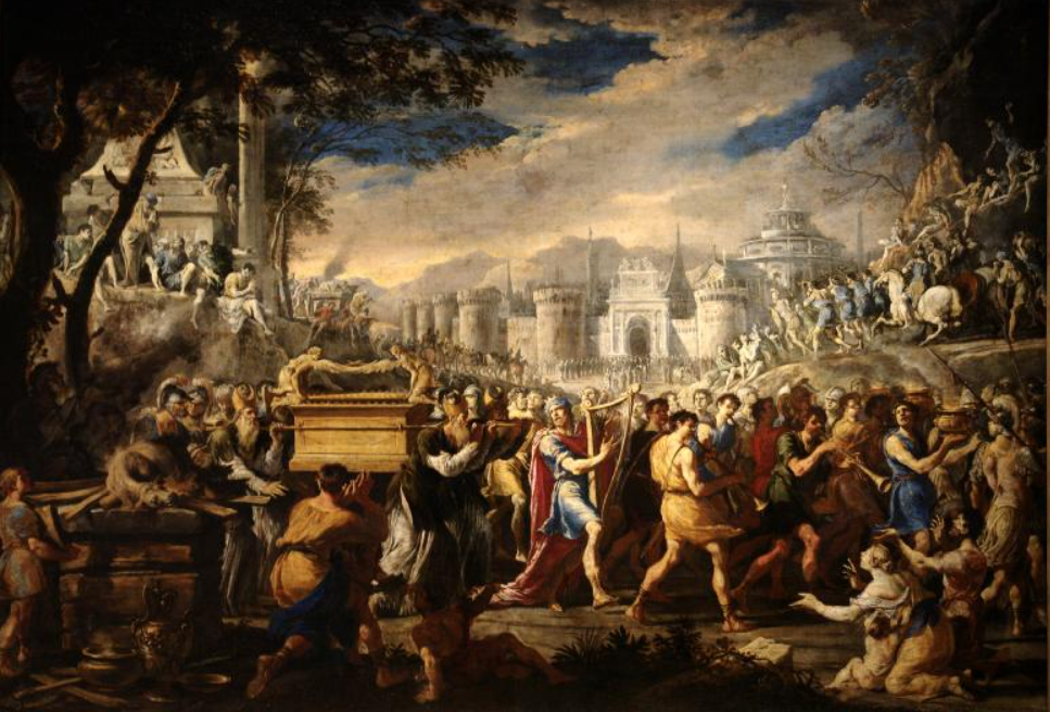 Доменико Гарджуло. Перенесение ковчега Завета царём Давидом в Иерусалим. Из открытых источников.