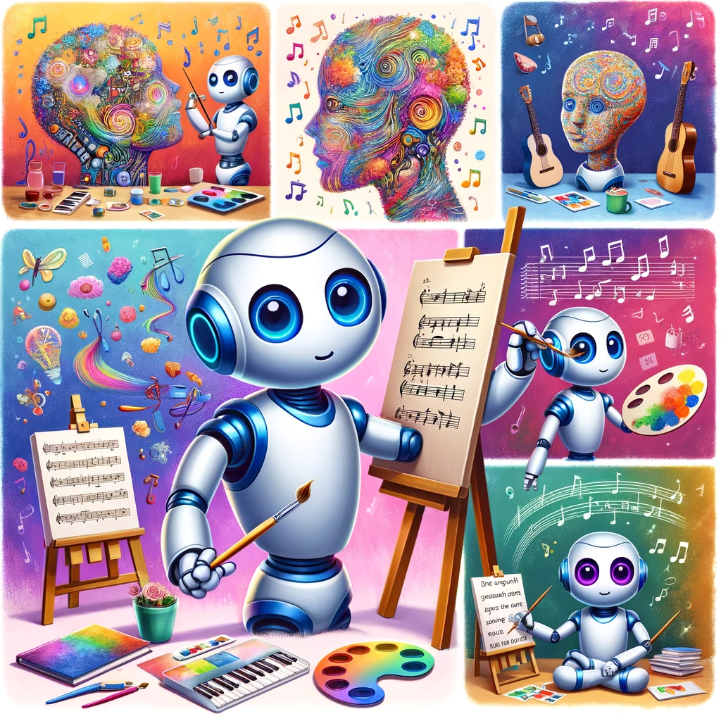 изображение Нейро-Ника, участвующего в различных сценариях, связанных со статьей