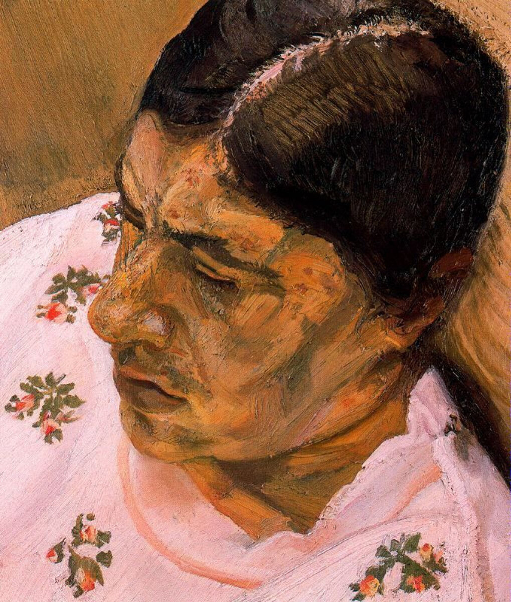 "Анабель", 1987 г. Источник: https://artchive.ru/lucianfreud/works/553276~Anabel'