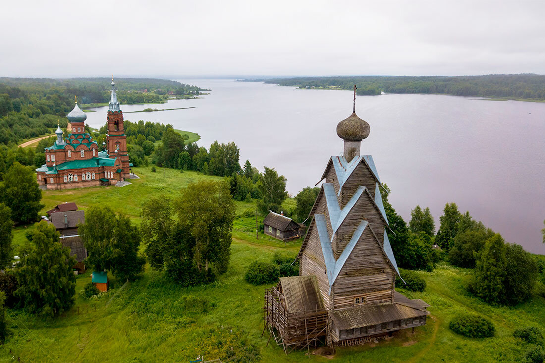 Пено тверская обл. Тверская область Ширков Погост. Ширков Погост Церковь деревянная.