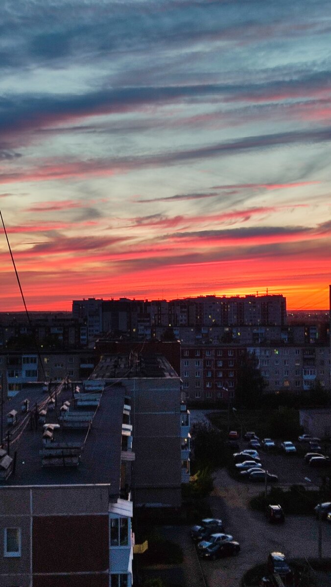 Фото  автора. Небо над городом.