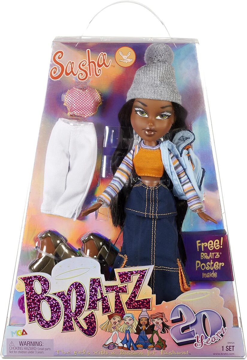 Bratz 20 Years Special Edition Sasha 2021. Фото взято из открытых источников. 