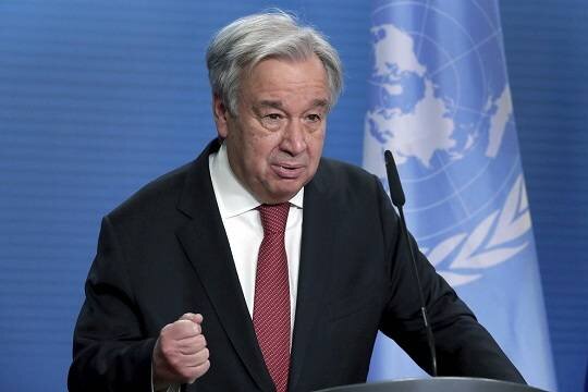    Антониу Гутерреш назвал неприемлемым отказ признавать право палестинцев на государство