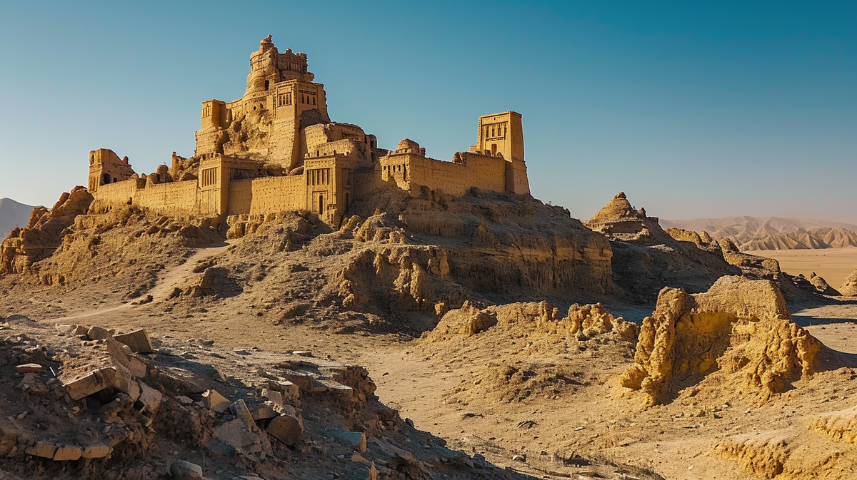 Древнее сооружение на западе Тибета.