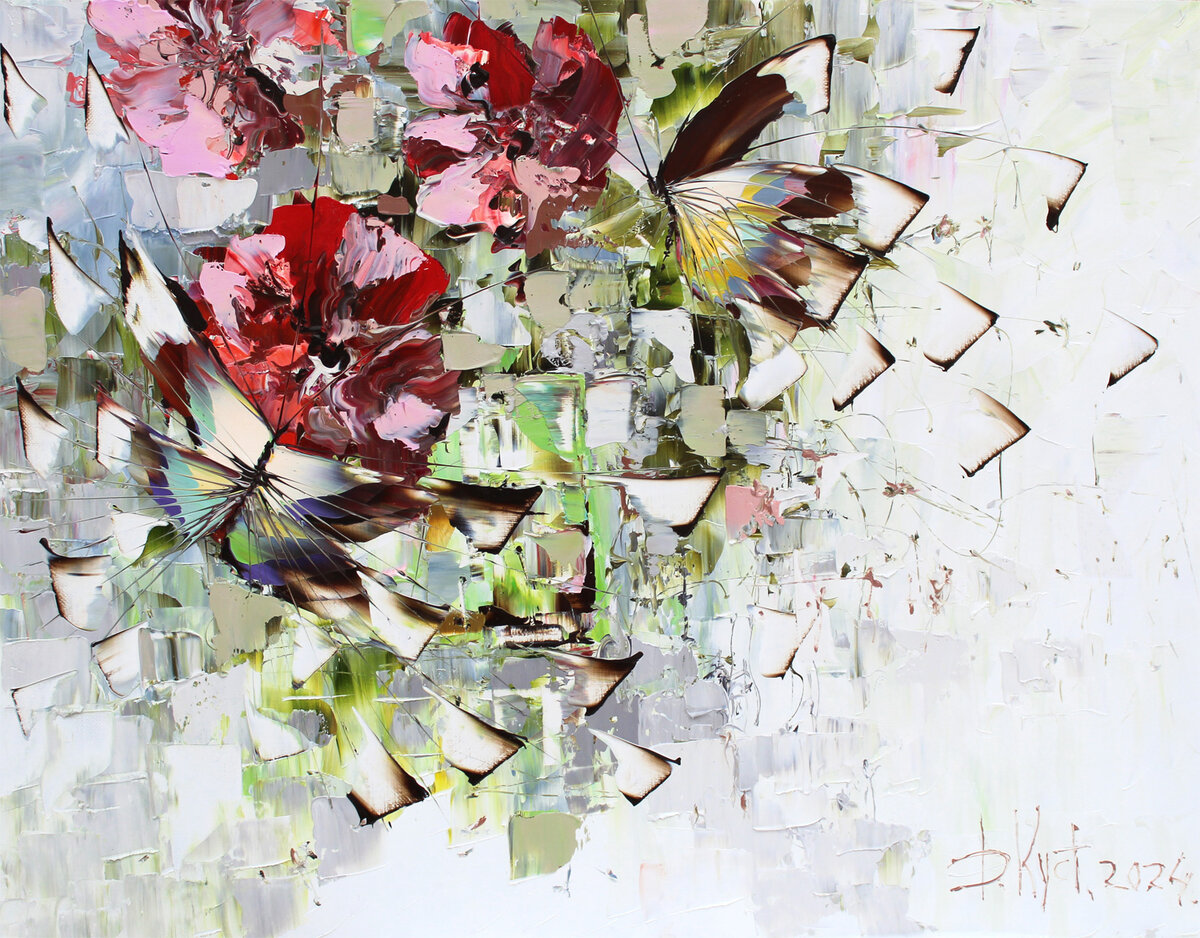 Дмитрий Кустанович. Из серии «Бабочки», 70х90 см, 2024