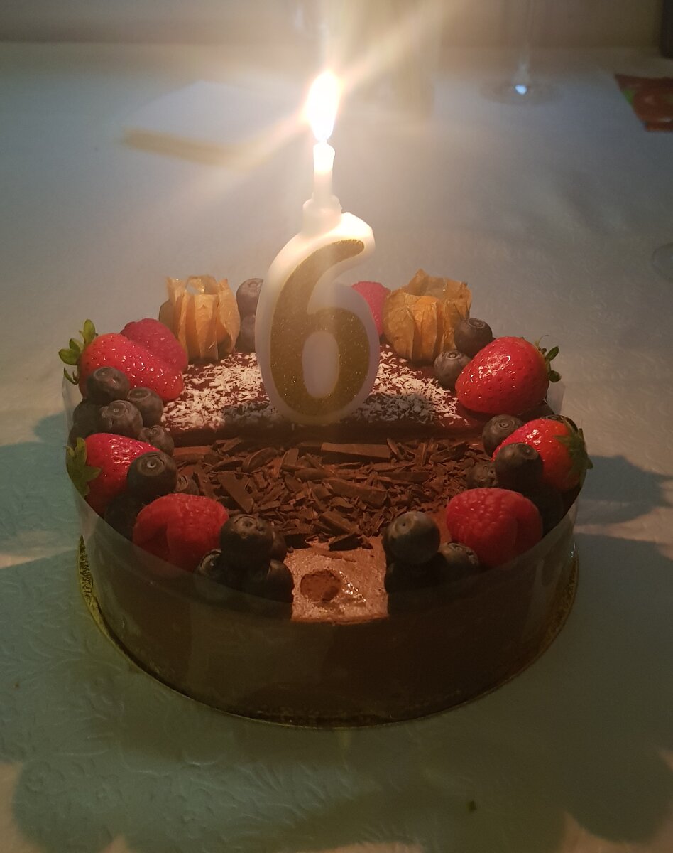 Наш ПП-тортик на Федин день рождения, мы тогда придерживались диеты