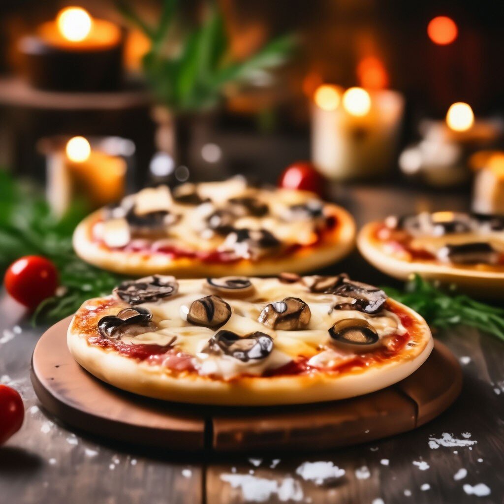 🌟🍕 Оргия из ароматов: Сытные Мини-пиццы с Грибами и Расплавленным Сыром!  🍄🧀💥 | БАКЛАЖАН | Лучшие рецепты | Для настоящих гурманов | Дзен