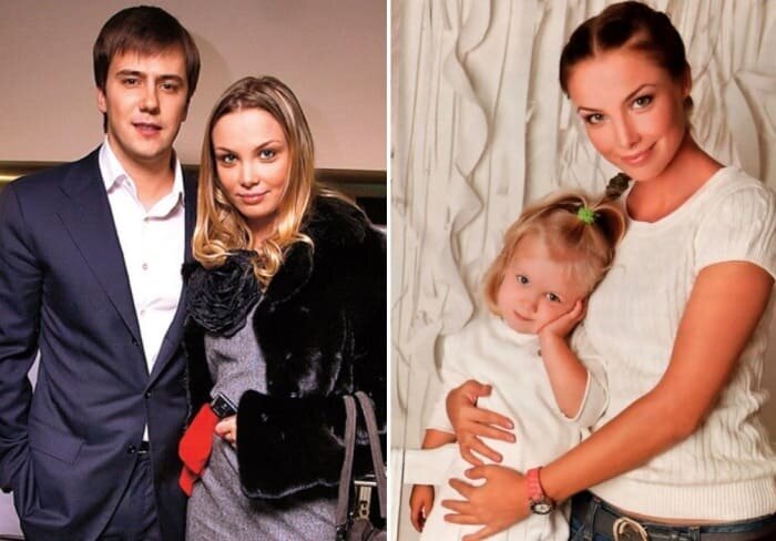  Актриса с первым мужем, Иваном Жидковым, и их дочерью Машей | Фото: elleonora.ru