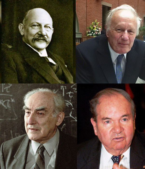 Лауреаты Нобелевской премии за открытие и исследование сверхпроводимости. Камерлинг-Онесс, Виталий Гинзбург, Энтони Леггетт, Алексей Абрикосов. 