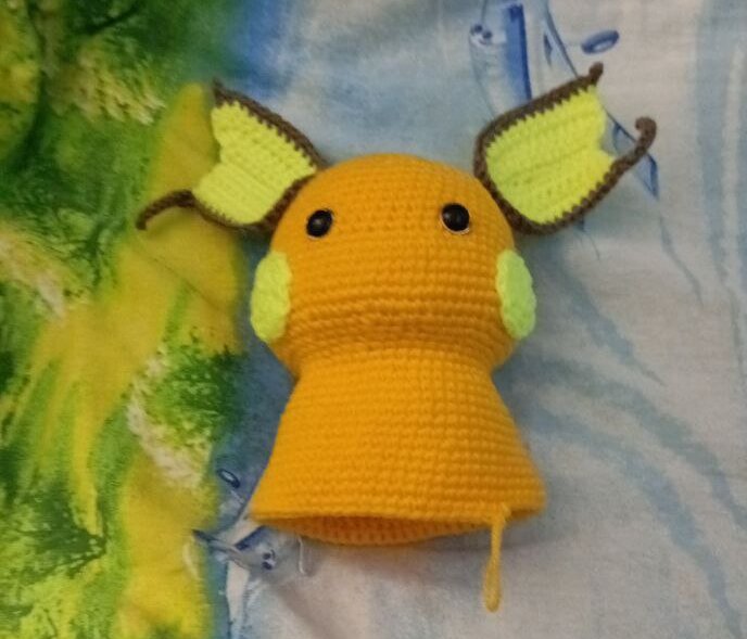 Вот на сколько мне хватило одного мотка желтого цвета