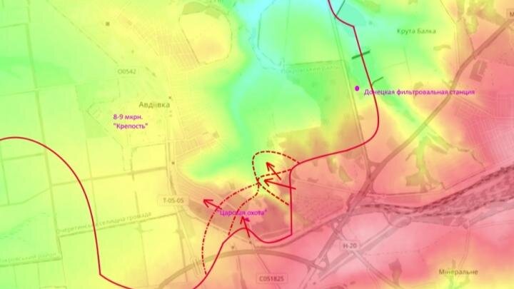 Боевая карта донецкой и луганской