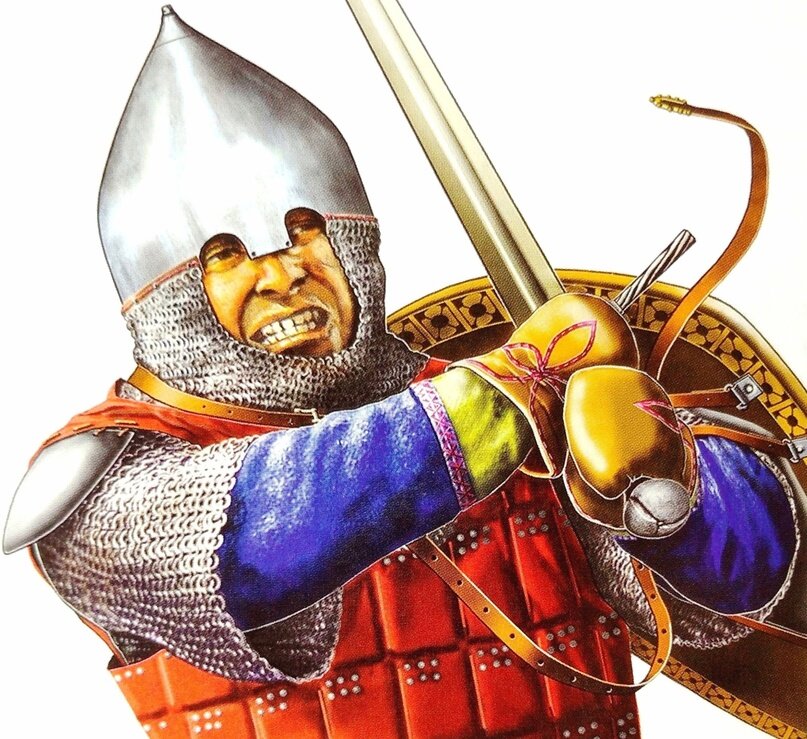  Русский воин XIV века. Художник Петр Васин.