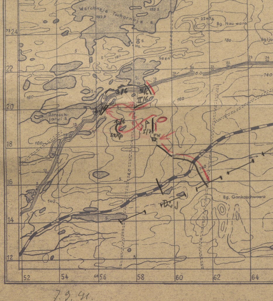 К сожалению, схемы обстановки за 8.9.41 нет, поэтому схема за 7.9.41