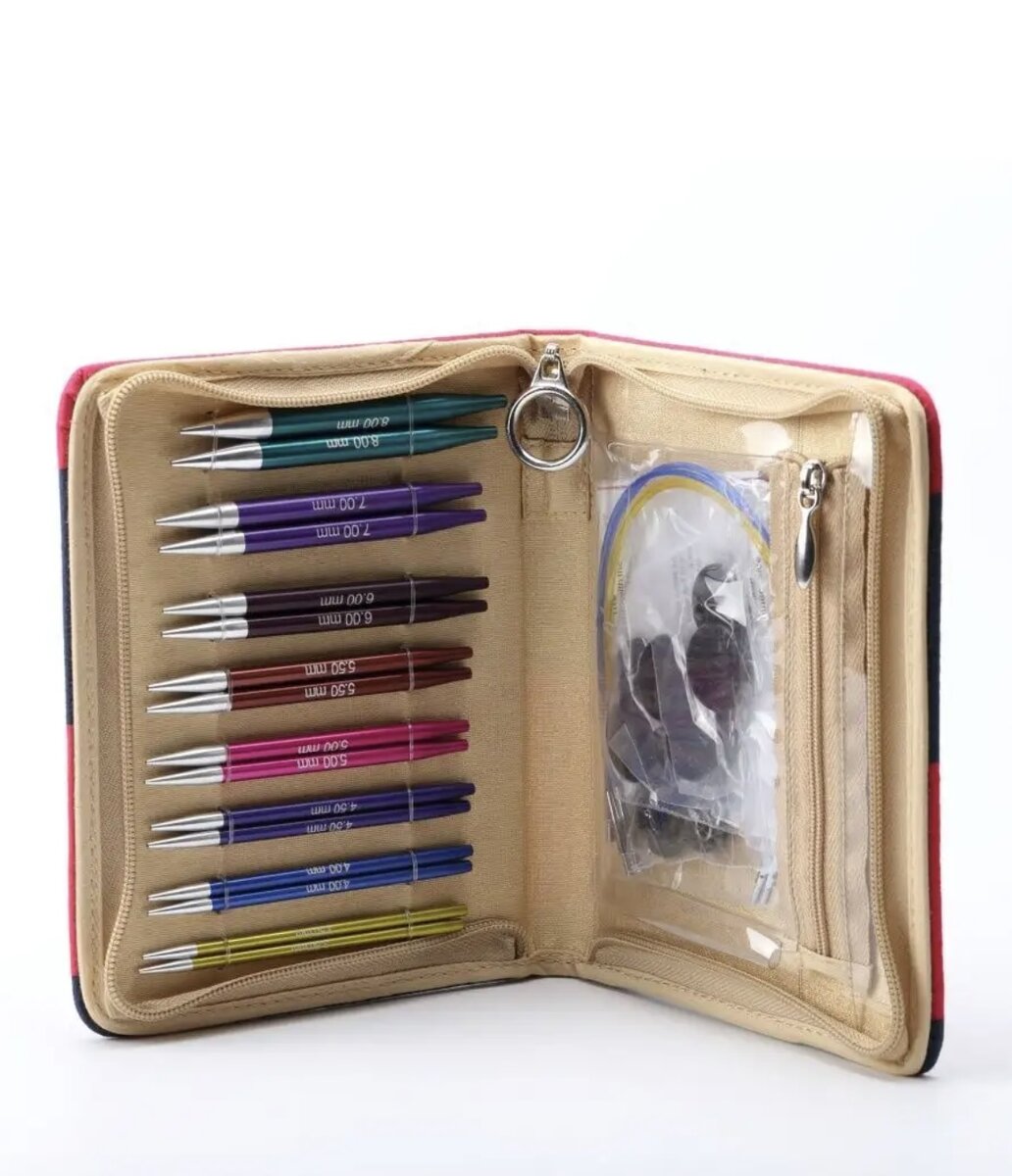 Набор спиц Zing Knitpro. В фирменном пенале.