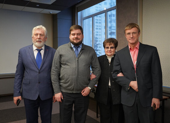    Александр МИНАЕВ, Сергей ТАИРОВ, Галина МЕРКУЛОВА, Александр СТРАДЗЕ на открытии форума-фестиваля