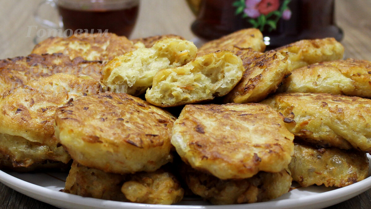 Ленивые пирожки с капустой.